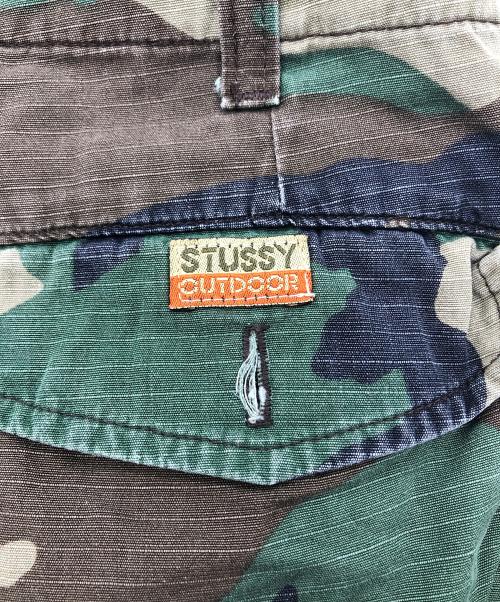 stussy（ステューシー）stussy (ステューシー) リップストップカモフラパンツ グリーン サイズ:31の古着・服飾アイテム