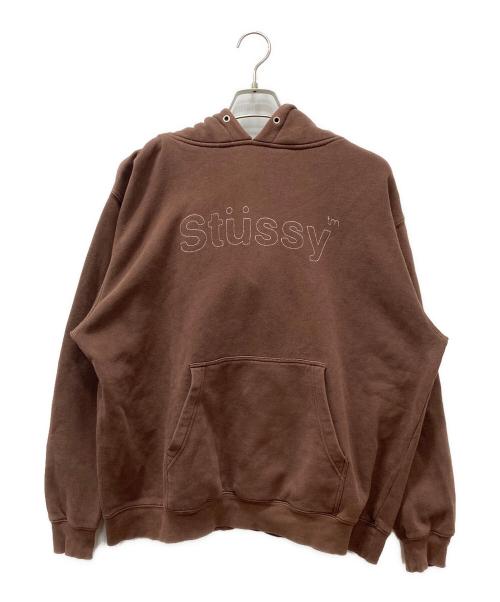stussy（ステューシー）stussy (ステューシー) プルオーバーパーカー ブラック サイズ:Lの古着・服飾アイテム