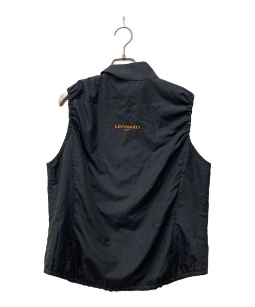 LEONARD（レオナール）LEONARD (レオナール) ナイロン中綿ベスト ブラック サイズ:Lの古着・服飾アイテム