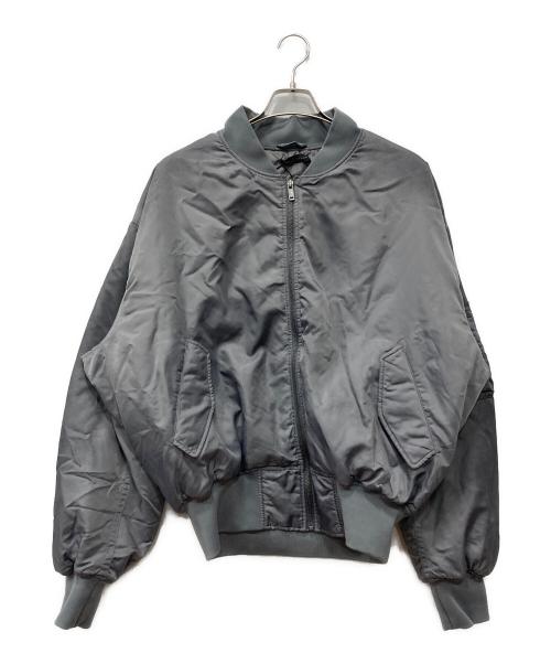 STILL KELLY（スティルケリー）STILL　KELLY (スティルケリー) ラウンド ボンバージャケット グレー サイズ:Sの古着・服飾アイテム