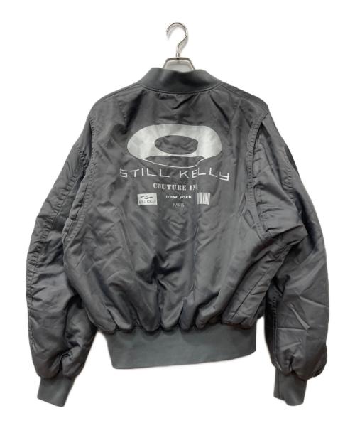 STILL KELLY（スティルケリー）STILL　KELLY (スティルケリー) ラウンド ボンバージャケット グレー サイズ:Sの古着・服飾アイテム