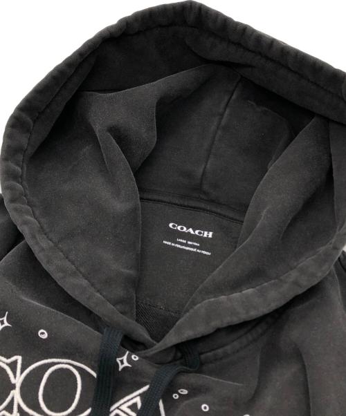 COACH（コーチ）COACH (コーチ) レキシー フーディー ブラック サイズ:Lの古着・服飾アイテム