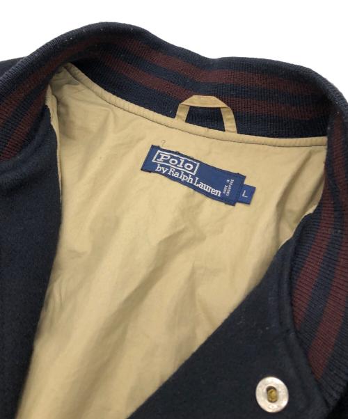 POLO RALPH LAUREN（ポロ・ラルフローレン）POLO RALPH LAUREN (ポロ・ラルフローレン) ウールスタジャン ネイビー サイズ:Lの古着・服飾アイテム