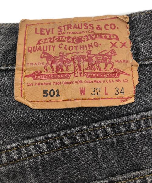 LEVI'S（リーバイス）LEVI'S (リーバイス) 先染め501デニムパンツ ブラック サイズ:81㎝(Ｗ31)の古着・服飾アイテム