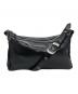 MARGE SHER WOOD (マージシャーウッド) OUTPOCKET HOBO black glossy plain ブラック：18000円