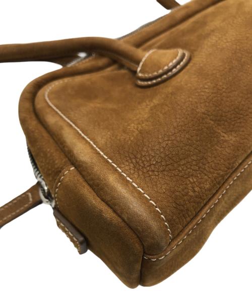 MARGE SHER WOOD（マージシャーウッド）MARGE SHER WOOD (マージシャーウッド) ソフトミニボストンバッグ ブラウンの古着・服飾アイテム