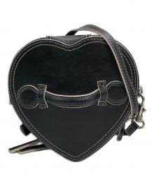 MARGE SHER WOOD（マージシャーウッド）の古着「heart tote」｜ブラック