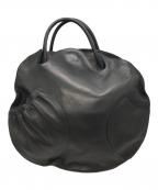 michiamoミキアモ）の古着「丸形レザーバッグ」｜ブラック