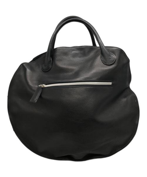 michiamo（ミキアモ）michiamo (ミキアモ) 丸形レザーバッグ ブラックの古着・服飾アイテム