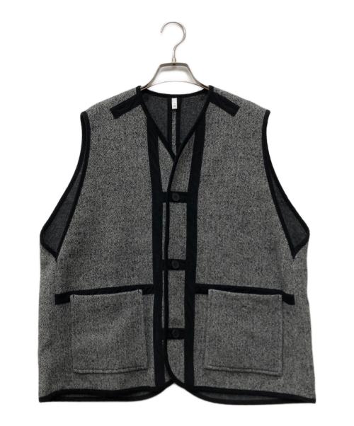 FIRMUM（フィルマム）FIRMUM (フィルマム) オージーラムウールツィードベスト グレー サイズ:XSの古着・服飾アイテム