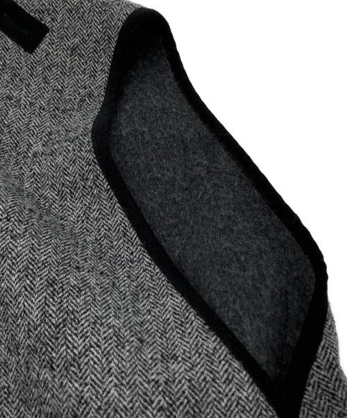 FIRMUM（フィルマム）FIRMUM (フィルマム) オージーラムウールツィードベスト グレー サイズ:XSの古着・服飾アイテム