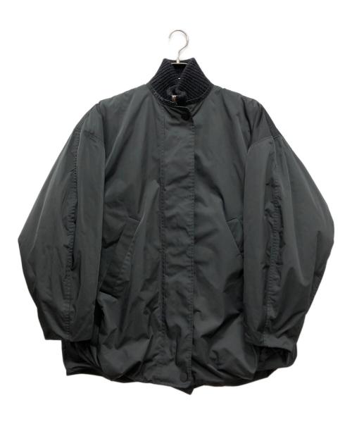 ENFOLD（エンフォルド）ENFOLD (エンフォルド) KNIT LAYERED BALLOON COAT グレー サイズ:38の古着・服飾アイテム