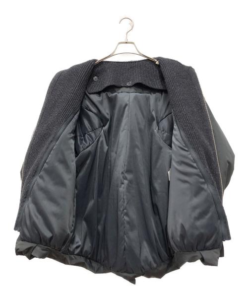 ENFOLD（エンフォルド）ENFOLD (エンフォルド) KNIT LAYERED BALLOON COAT グレー サイズ:38の古着・服飾アイテム