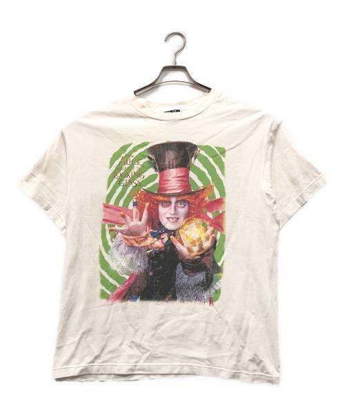 SAINT MICHAEL（セントマイケル）SAINT MICHAEL (セントマイケル) DSNY SS TEE/MAD HATTER/WHITE ホワイト サイズ:Lの古着・服飾アイテム