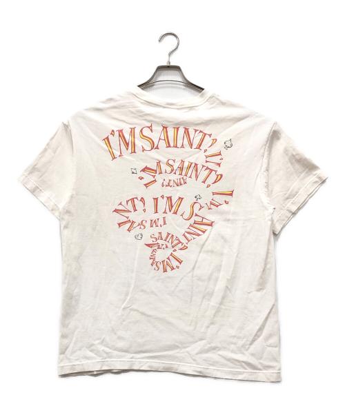 SAINT MICHAEL（セントマイケル）SAINT MICHAEL (セントマイケル) DSNY SS TEE/MAD HATTER/WHITE ホワイト サイズ:Lの古着・服飾アイテム