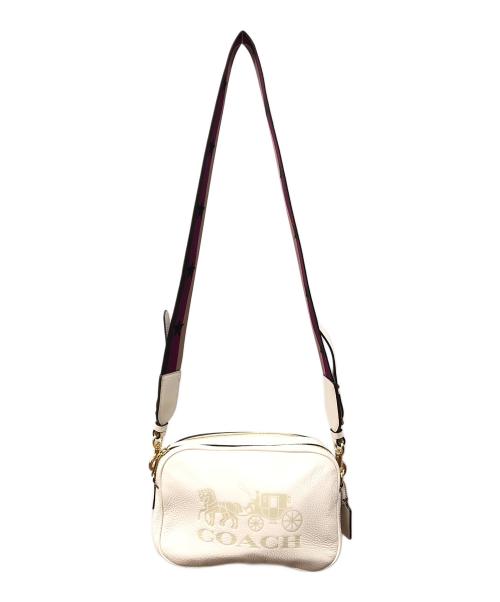 COACH（コーチ）COACH (コーチ) 馬車ロゴクロスボディバッグ ホワイトの古着・服飾アイテム