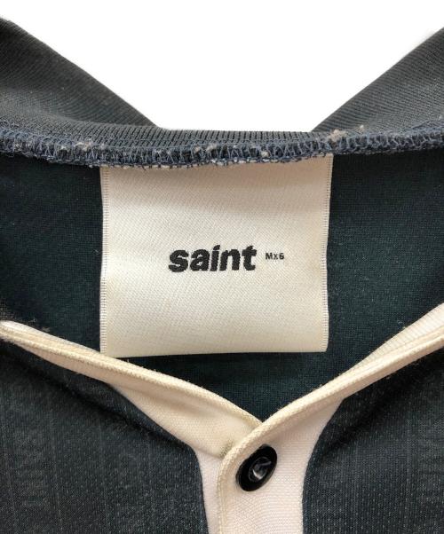 SAINT MICHAEL（セントマイケル）SAINT MICHAEL (セントマイケル) SOCCER SHIRT / FAITH / BLACK（サッカーシャツ） ブラック サイズ:Lの古着・服飾アイテム