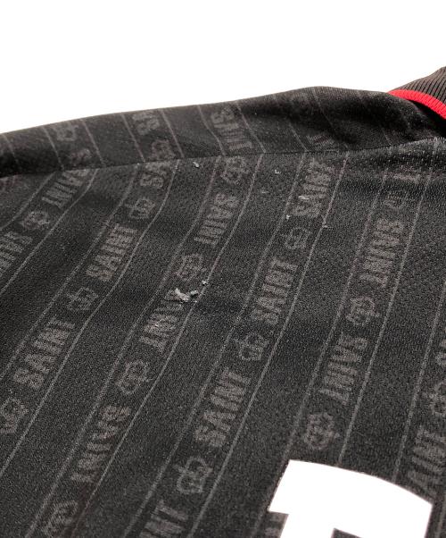 SAINT MICHAEL（セントマイケル）SAINT MICHAEL (セントマイケル) SOCCER SHIRT / FAITH / BLACK（サッカーシャツ） ブラック サイズ:Lの古着・服飾アイテム