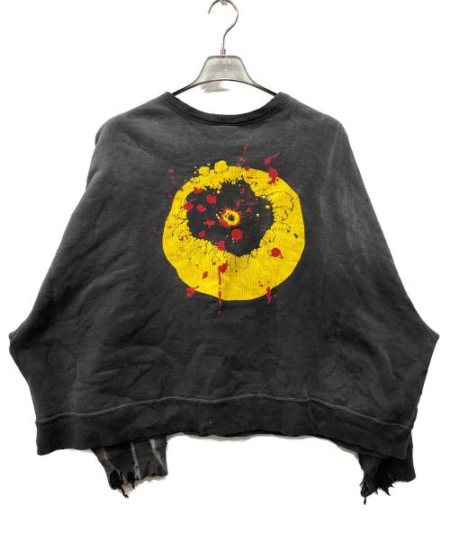 SAINT MICHAEL（セントマイケル）SAINT MICHAEL (セントマイケル) CP CREW SWEAT / SMILE / BLACK ブラック サイズ:Mの古着・服飾アイテム