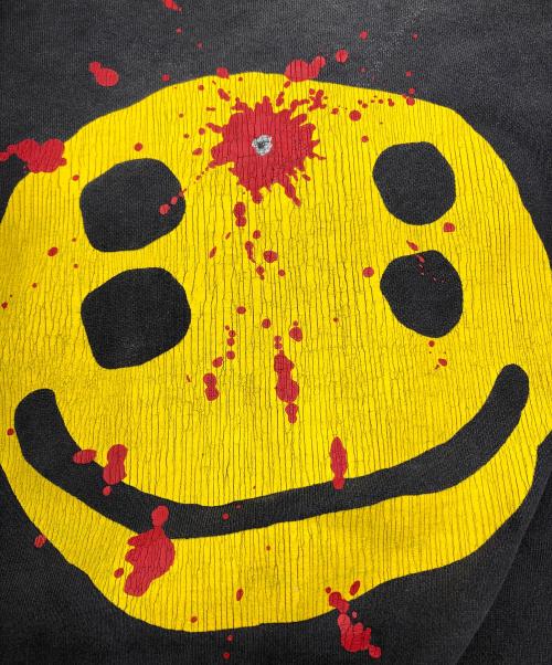 SAINT MICHAEL（セントマイケル）SAINT MICHAEL (セントマイケル) CP CREW SWEAT / SMILE / BLACK ブラック サイズ:Mの古着・服飾アイテム