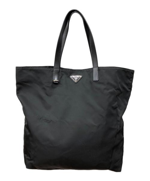 PRADA（プラダ）PRADA (プラダ) ナイロントートバッグ ブラックの古着・服飾アイテム