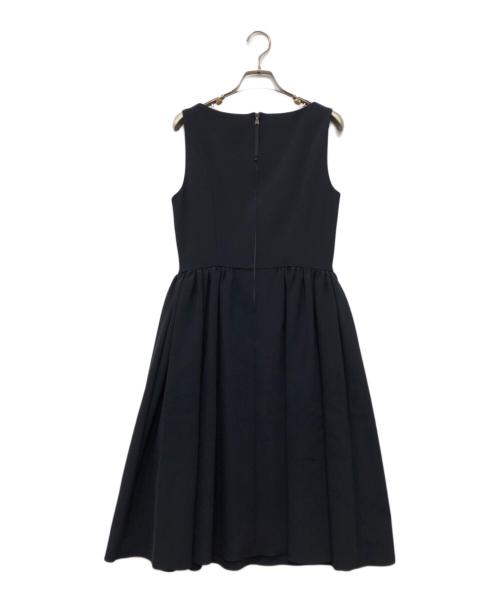 FOXEY（フォクシー）FOXEY (フォクシー) ノースリーブペプラムワンピース ネイビー サイズ:40の古着・服飾アイテム