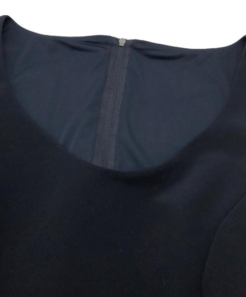 FOXEY（フォクシー）FOXEY (フォクシー) ノースリーブペプラムワンピース ネイビー サイズ:40の古着・服飾アイテム