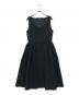 FOXEY（フォクシー）の古着「ノースリーブペプラムワンピース」｜ネイビー