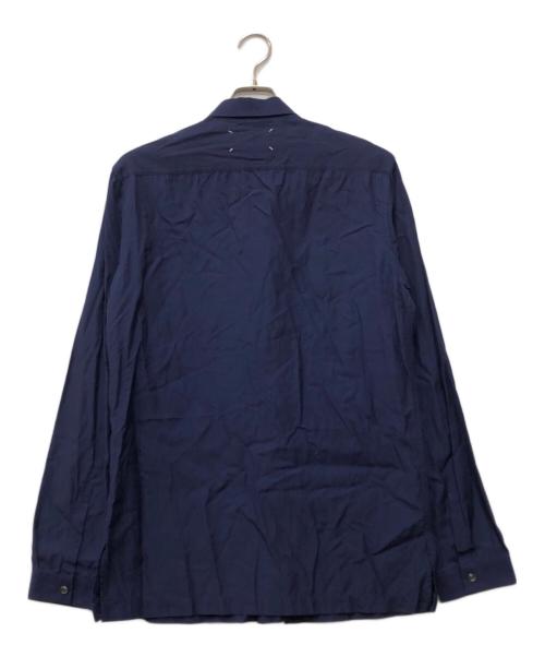 Maison Margiela（メゾンマルジェラ）Maison Margiela (メゾンマルジェラ) ZIP SMOCK SHIRT ネイビー サイズ:39の古着・服飾アイテム