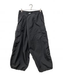JUNYA WATANABE MAN（ジュンヤワタナベマン）の古着「エステルマットクロスカーゴパンツ」｜ブラック