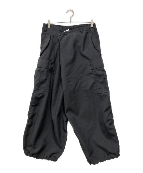 JUNYA WATANABE MAN（ジュンヤワタナベマン）JUNYA WATANABE MAN (ジュンヤワタナベマン) エステルマットクロスカーゴパンツ ブラック サイズ:XSの古着・服飾アイテム