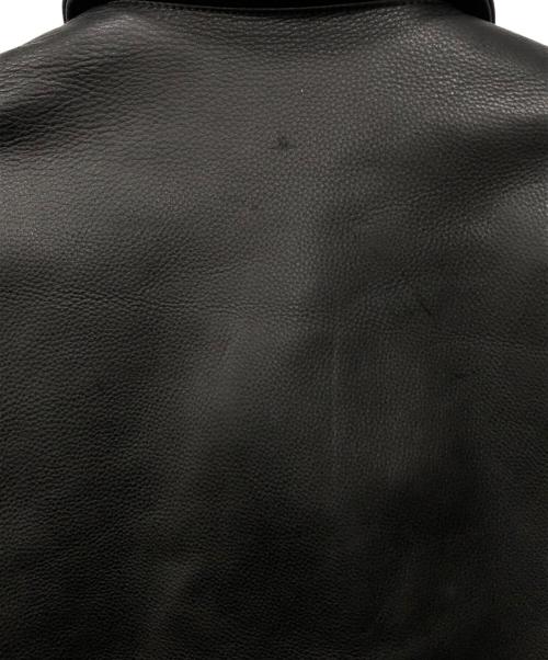 Varde77（バルデセブンティセブン）Varde77 (バルデセブンティセブン) ショール襟レザージャケット ブラック サイズ:2の古着・服飾アイテム