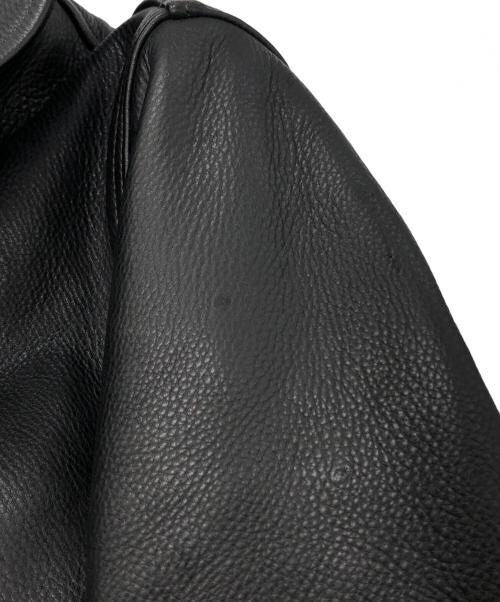 Varde77（バルデセブンティセブン）Varde77 (バルデセブンティセブン) ショール襟レザージャケット ブラック サイズ:2の古着・服飾アイテム