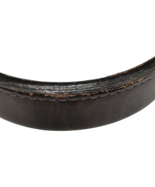 aniary（アニアリ）aniary (アニアリ) レザーハンドバッグ ブラウンの古着・服飾アイテム