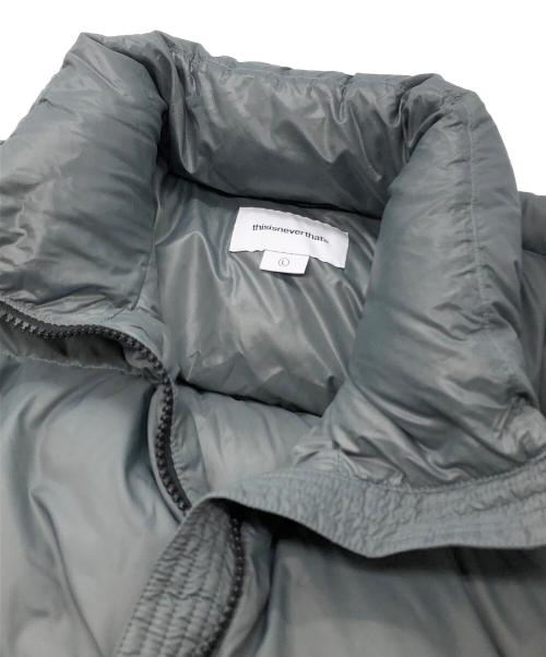 thisisneverthat（ディスイズネバーザット）thisisneverthat (ディスイズネバーザット) PERTEX T Down Jacket グレー サイズ:Lの古着・服飾アイテム