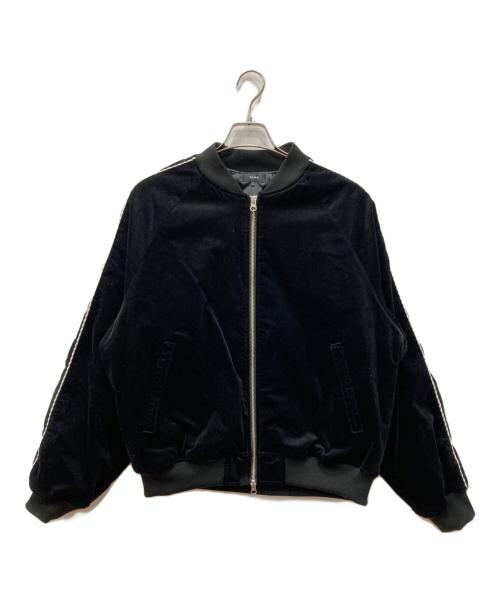 BEAMS（ビームス）BEAMS (ビームス) リラックスフィット ベロア スカジャン ブラック サイズ:Lの古着・服飾アイテム