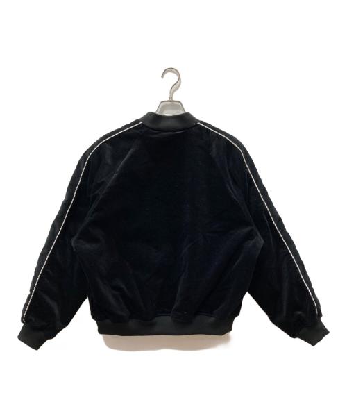 BEAMS（ビームス）BEAMS (ビームス) リラックスフィット ベロア スカジャン ブラック サイズ:Lの古着・服飾アイテム