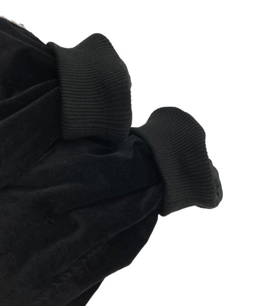 BEAMS（ビームス）BEAMS (ビームス) リラックスフィット ベロア スカジャン ブラック サイズ:Lの古着・服飾アイテム