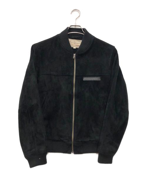 AVIREX（アヴィレックス）AVIREX (アヴィレックス) SUEDE SPORT JACKET ブラック サイズ:Mの古着・服飾アイテム