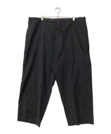 Yohji Yamamoto pour homme（ヨウジヤマモト プールオム）の古着「ドローストリングワウドパンツ」｜ブラック