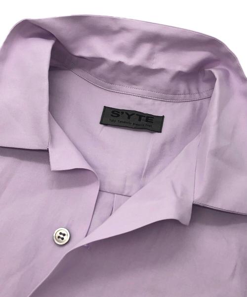 s'yte（サイト）s'yte (サイト) オープンカラーシャツ パープル サイズ:3の古着・服飾アイテム