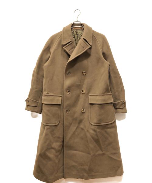 SCYEBASICS（サイベーシックス）SCYEBASICS (サイベーシックス) Wool cashmere Melton Long coat ブラウン サイズ:38の古着・服飾アイテム