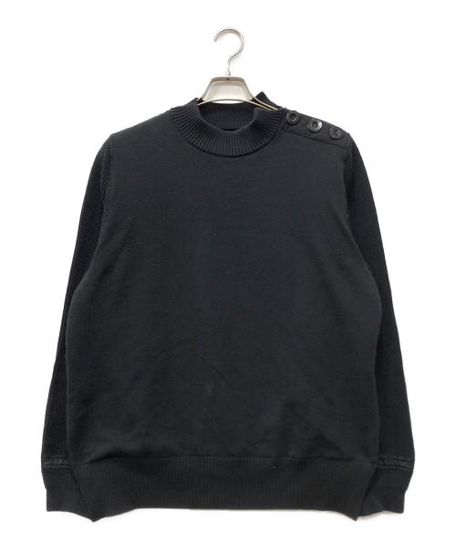 sacai（サカイ）sacai (サカイ) Wool Knit Pullover/MA-1 ブラック サイズ:2の古着・服飾アイテム