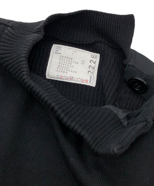 sacai（サカイ）sacai (サカイ) Wool Knit Pullover/MA-1 ブラック サイズ:2の古着・服飾アイテム