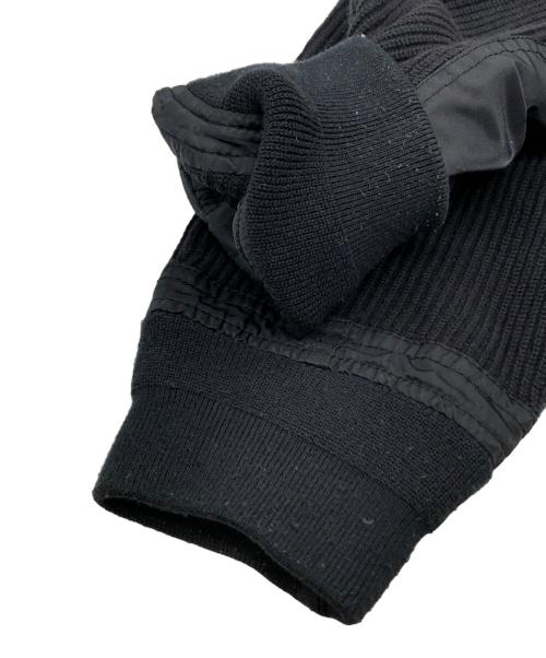 sacai（サカイ）sacai (サカイ) Wool Knit Pullover/MA-1 ブラック サイズ:2の古着・服飾アイテム
