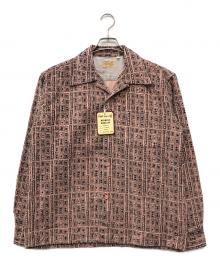 STYLE EYES（スタイルアイズ）の古着「Mid 1950s Style Corduroy Sports Shirt “DIAMOND”」｜ピンク