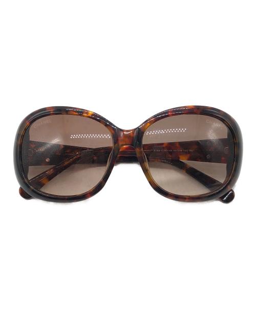 CHANEL（シャネル）CHANEL (シャネル) キルティングココマークサングラス ブラウン サイズ:下記参照の古着・服飾アイテム