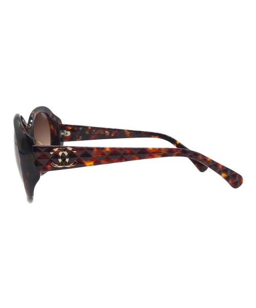 CHANEL（シャネル）CHANEL (シャネル) キルティングココマークサングラス ブラウン サイズ:下記参照の古着・服飾アイテム