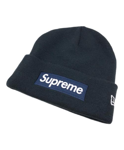 SUPREME（シュプリーム）Supreme (シュプリーム) New Era (ニューエラ) Box Logo Beanie ネイビー サイズ:下記参照の古着・服飾アイテム