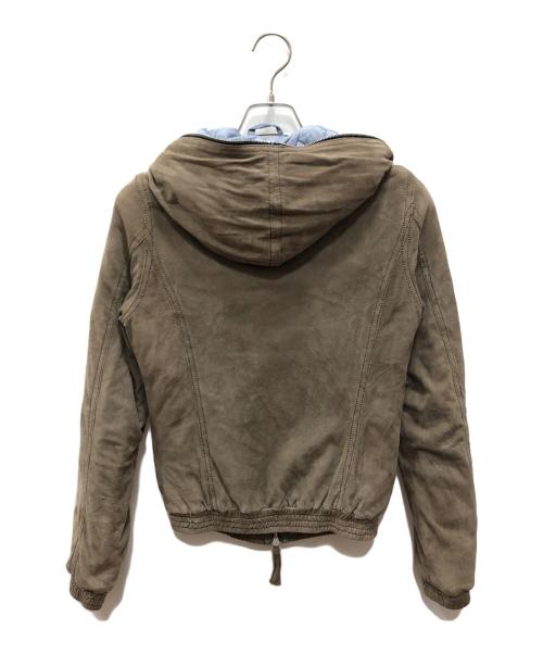 DUVETICA（デュベティカ）DUVETICA (デュベティカ) ラムレザースウェードダウンパーカ グレー サイズ:42の古着・服飾アイテム